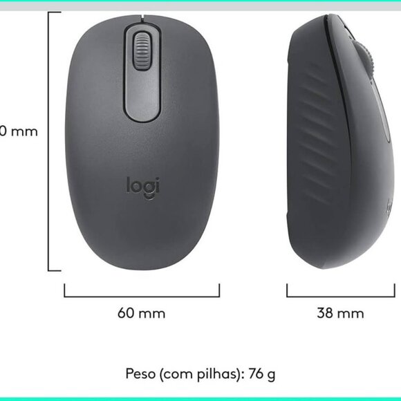 Logitech Wireless Connection Mouse-Graphite - Picture 3 of 3